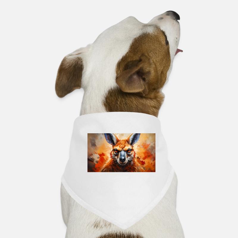 Cute grumpy grouchy animals - kangaru Dog Bandana