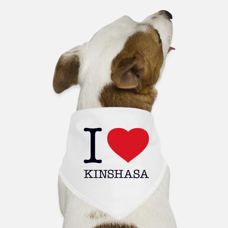 I LOVE KINSHASA Dog Bandana