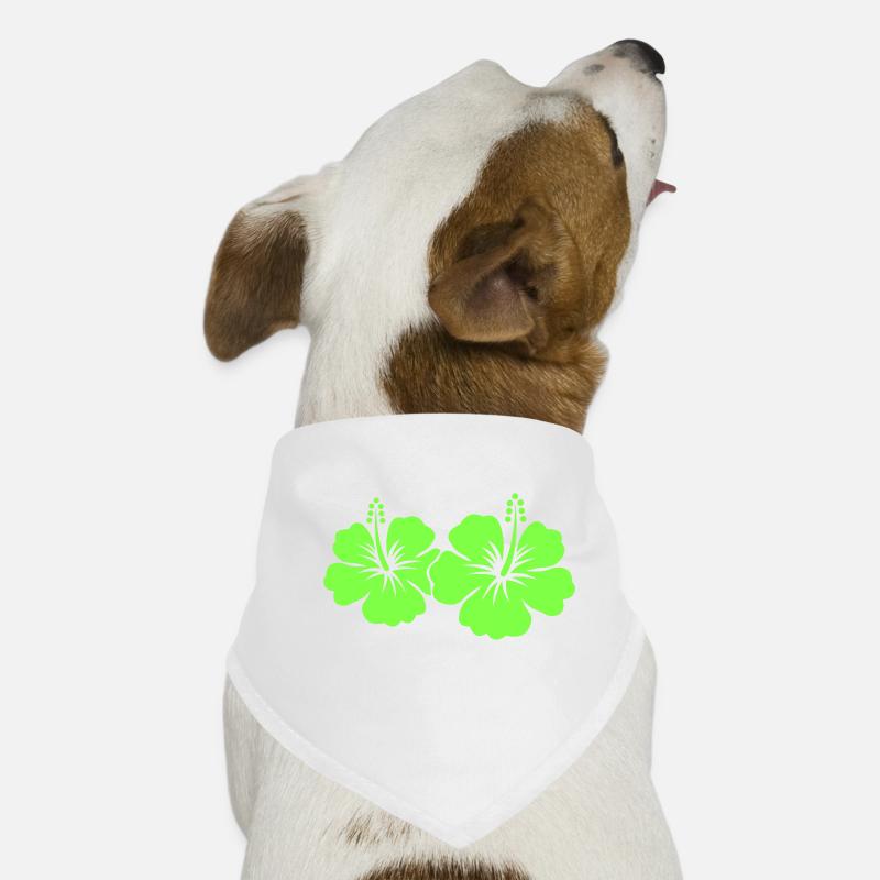 Fleur d’hibiscus Bandana pour chien