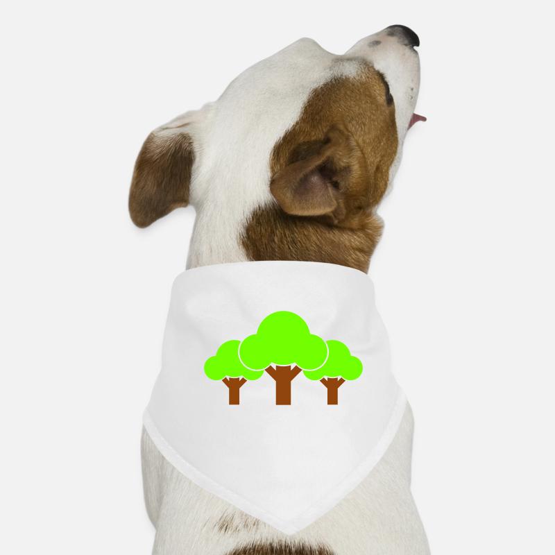 3 Trees Forest Forest Three Tree Plants Symbol Dog Bandana