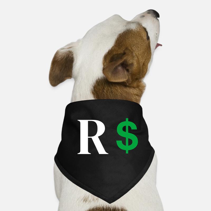 Buchstabe r Dollar Hunde-Bandana