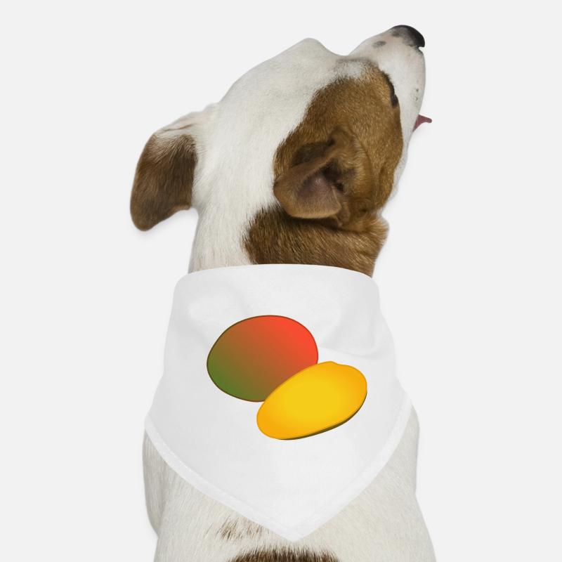 Tropischer Mango-Duo-Farbverlauf Hunde-Bandana