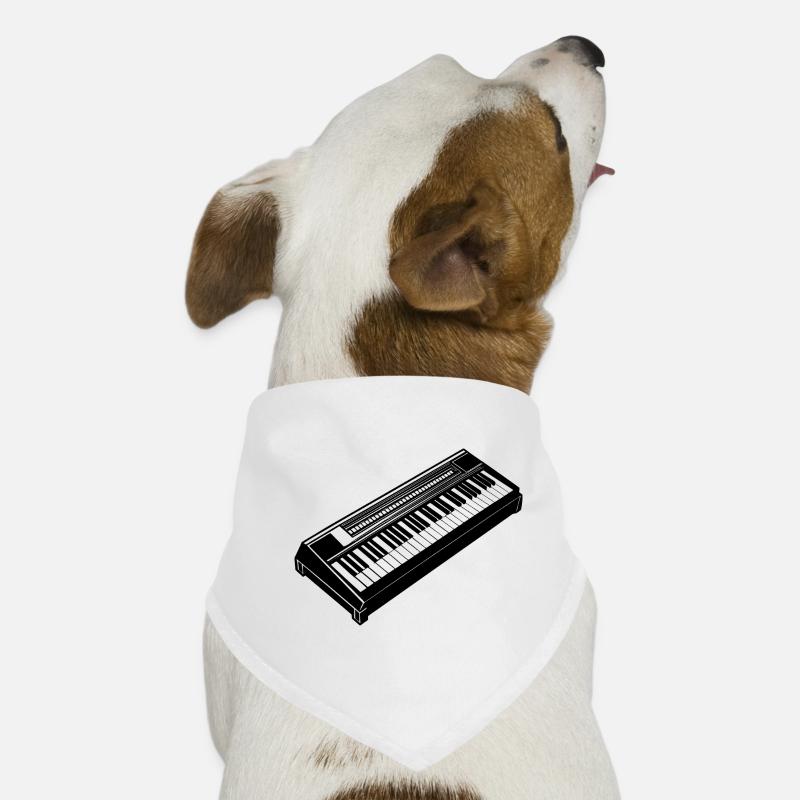 Electronic Keyboard Dog Bandana
