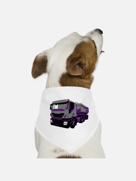TruckIvecVektor - Hunde-Bandana - Weiß - Vorne
