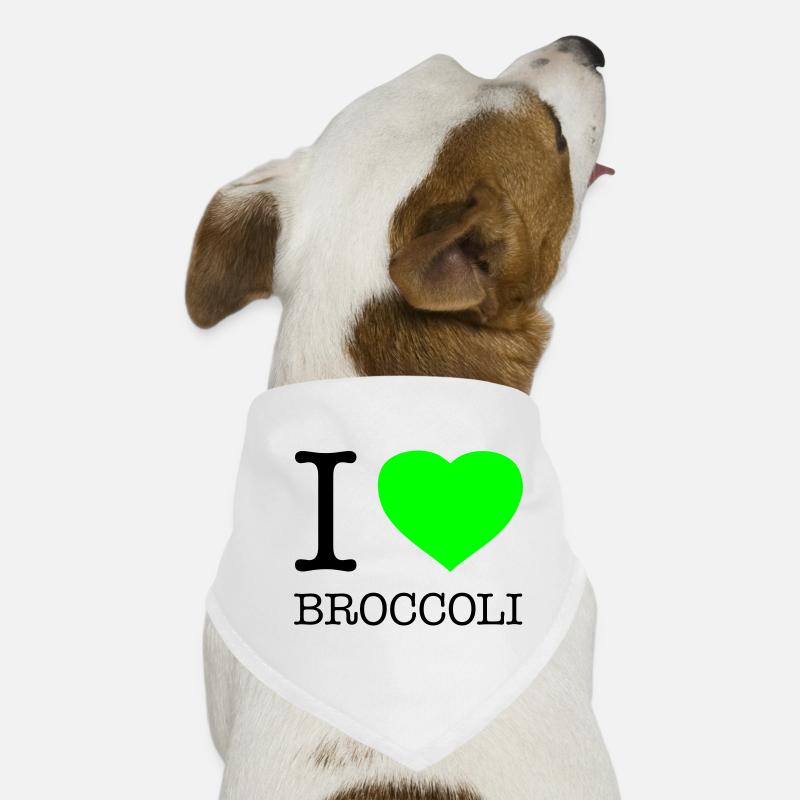I LOVE BROCCOLI Broccoli Vegetables Dog Bandana