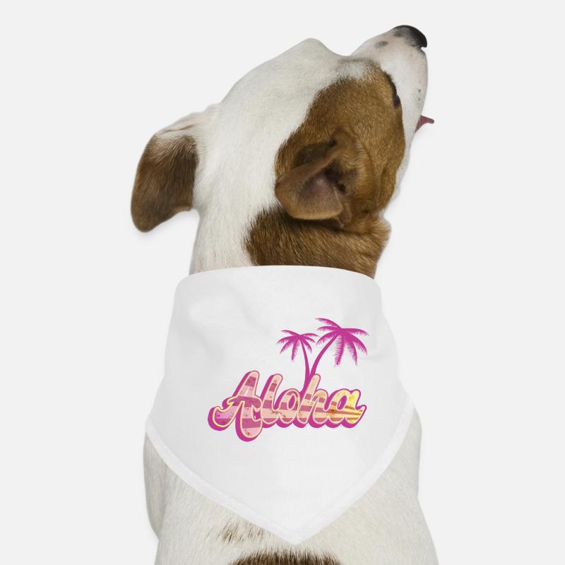 Aloha Palme Hunde-Bandana