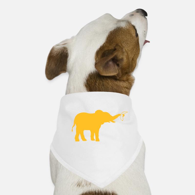 Banane Elephant Silhouette Fruit Bandana pour chien