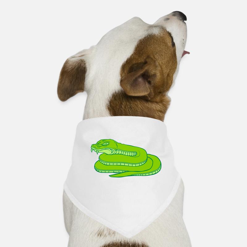 Conception de serpent dangereux maléfique Bandana pour chien