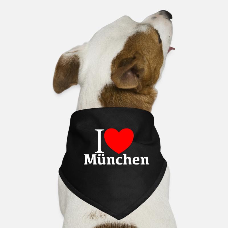 i love München Hunde-Bandana