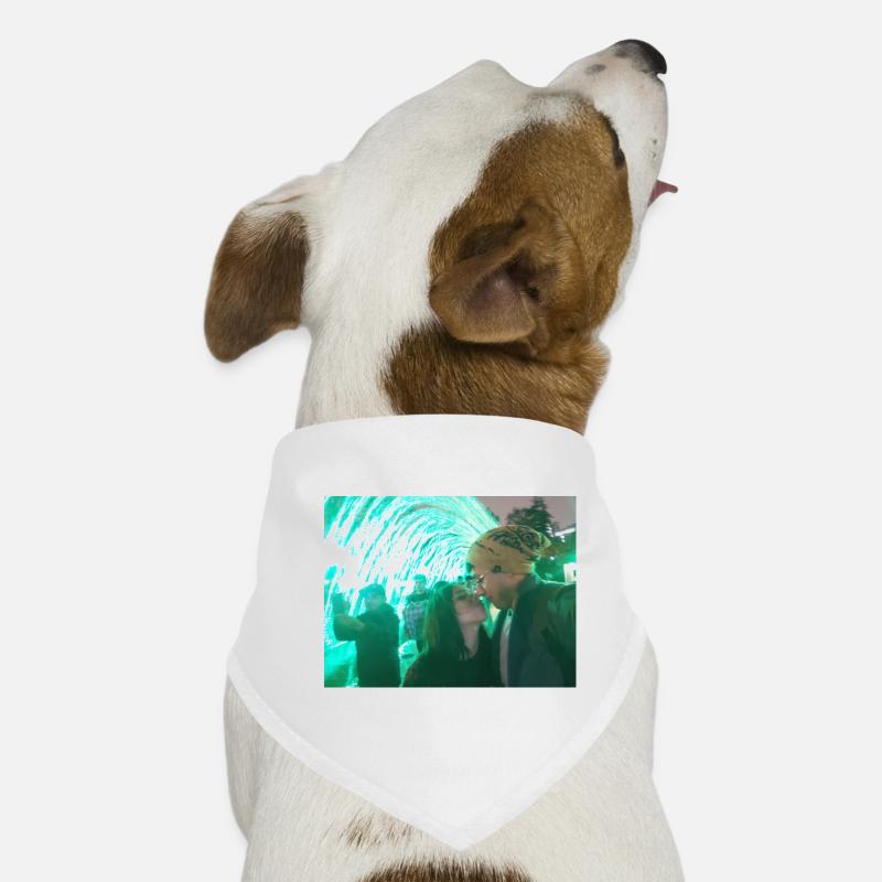 Baisers sous un néon vert Bandana pour chien