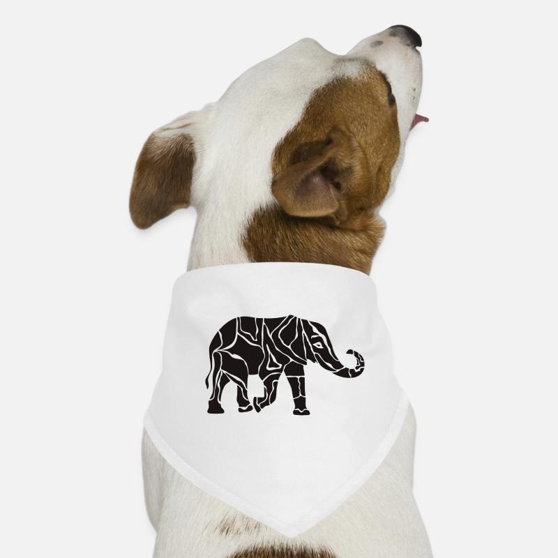 tatouage éléphant Bandana pour chien