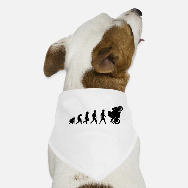 Evolution Superbikes Moto Biker course - Bandana pour chien - blanc