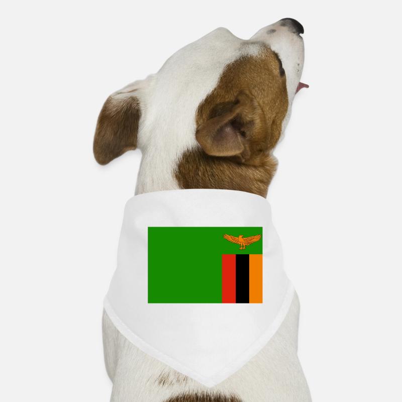 Zambia Flagg Dog Bandana
