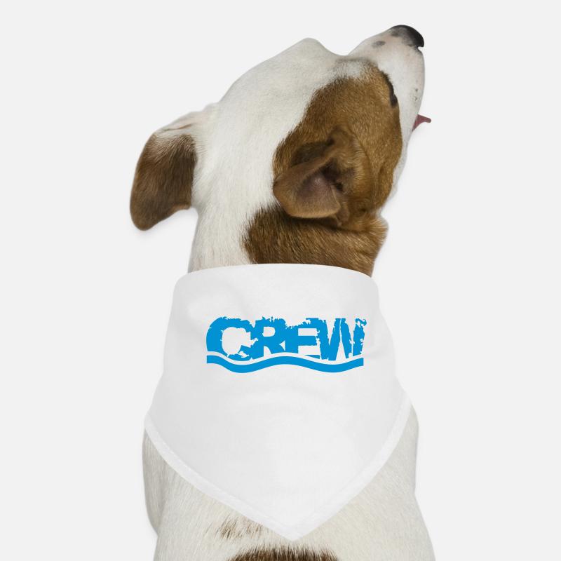 Crew waves water logo Dog Bandana