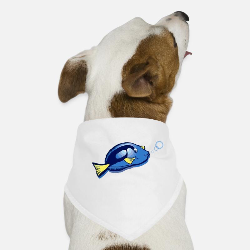 Fisch mit Blasen Hunde-Bandana