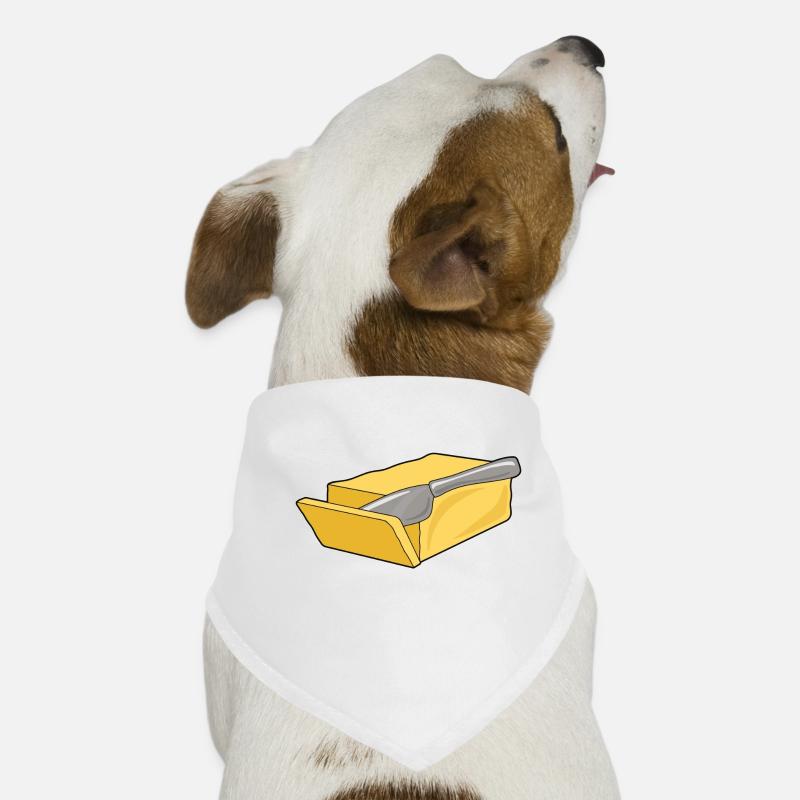 Beurre - Bandana pour chien - blanc