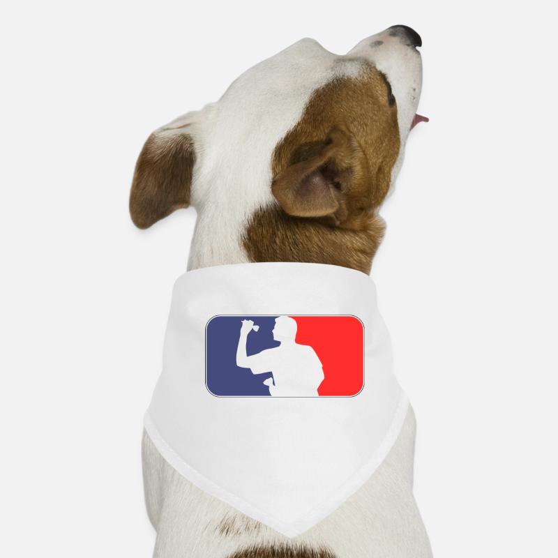 Dart Man - Hunde-Bandana - Weiß
