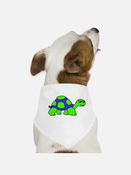 Tortue fraîche - Bandana pour chien - blanc - Devant