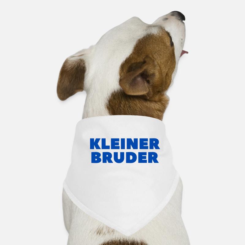 Kleiner Bruder 1 - Hunde-Bandana - Weiß