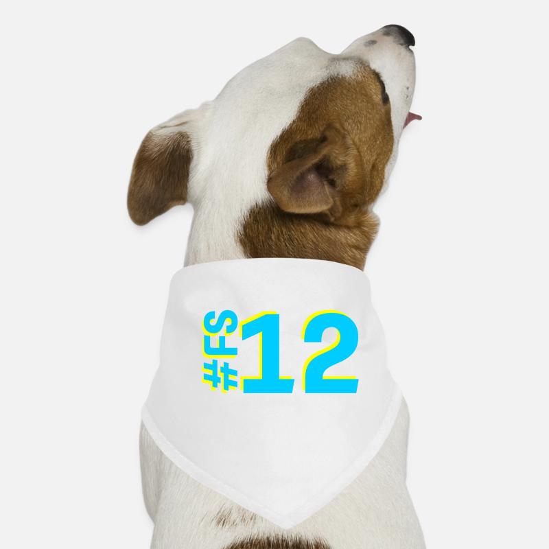 FS12-KARTON - Hunde-Bandana - Weiß
