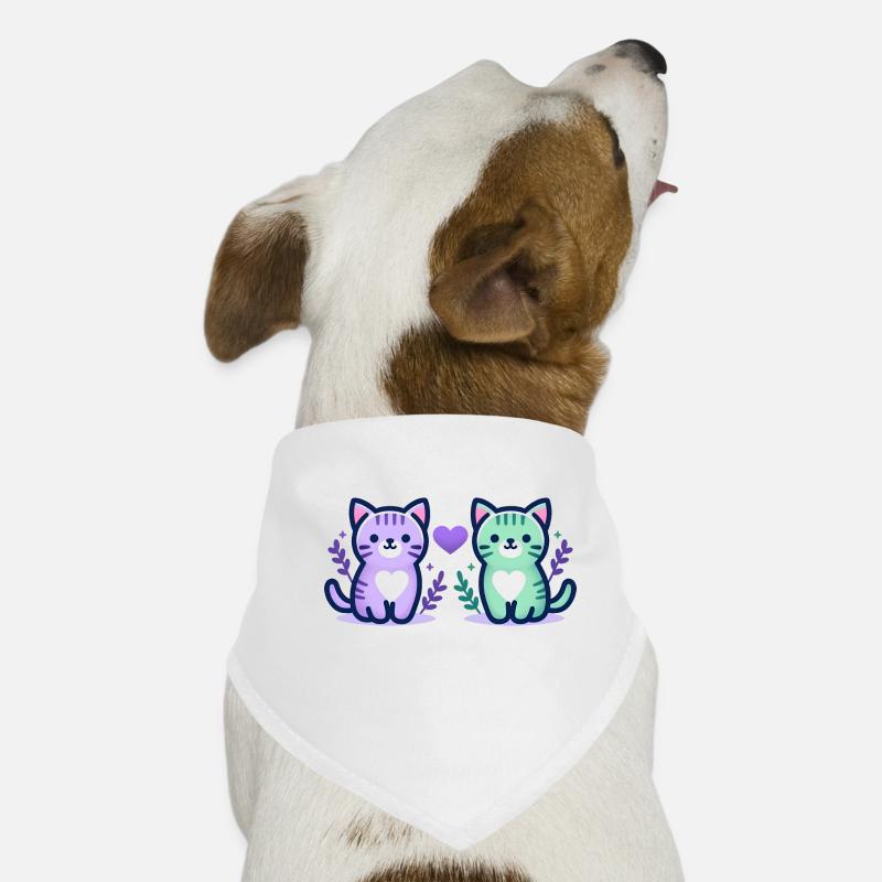 Amour des chats Bandana pour chien