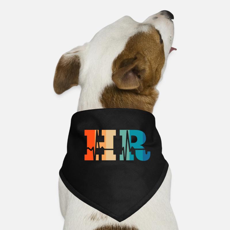 Battement de cœur rétro Human Resources Bandana pour chien