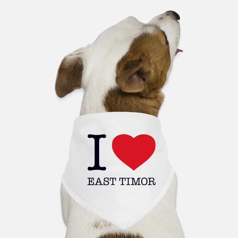 J’adore Timor oriental Bandana pour chien
