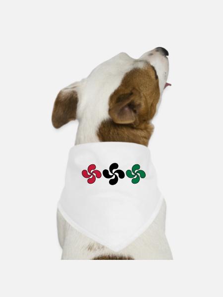 Croix Basques - Bandana pour chien - blanc