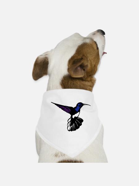 colibri - Dog Bandana - white - Front