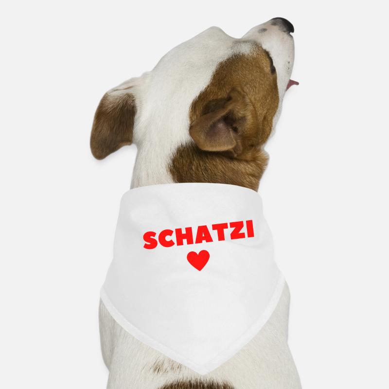 Schatzi Valentinstag Lieblingsmensch Geschenkidee Hunde-Bandana