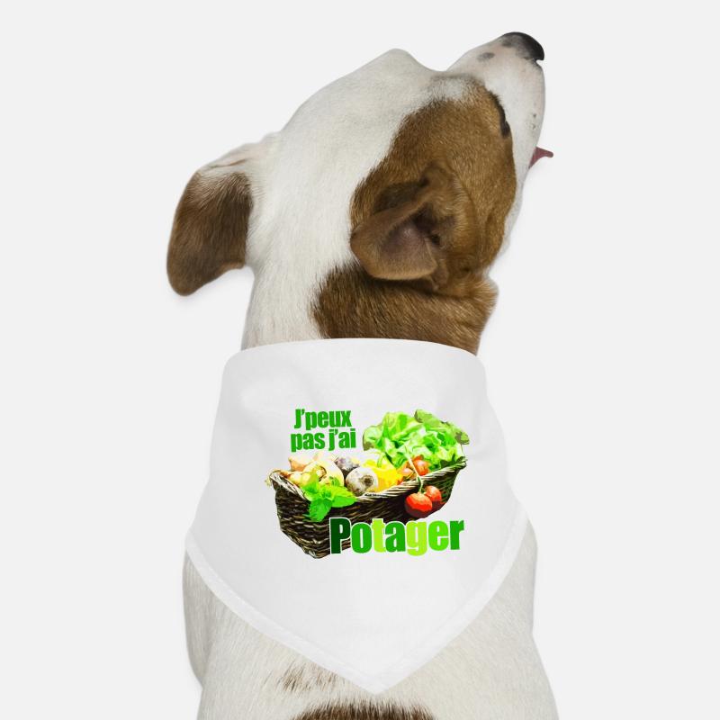 I can't I have vegetable basket stylized vegetable basket Dog Bandana