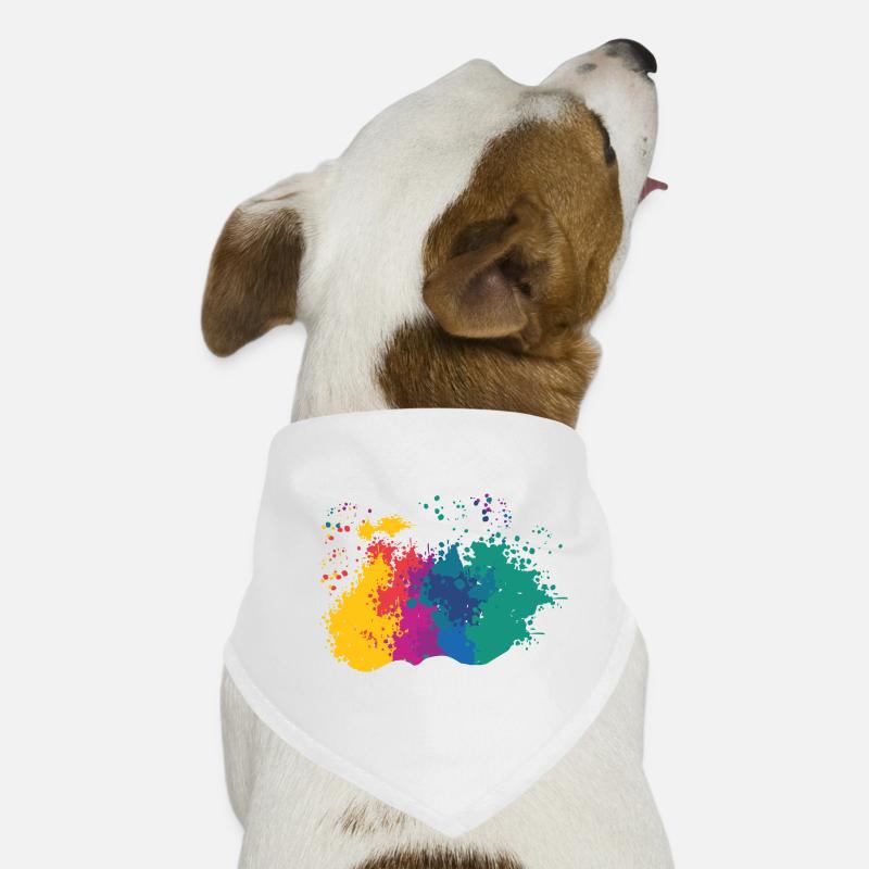 Splashes of Paint Blobs Paint Splashes Painter Gift Dog Bandana