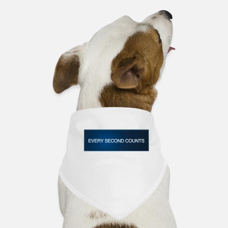 Every Second Counts Dog Bandana