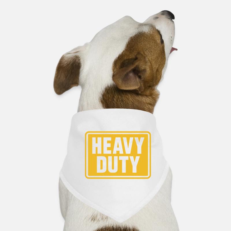Panneau d’avertissement pour la construction à usage intensif Bandana pour chien