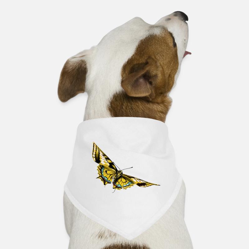 Papillon à ailes dorées Bandana pour chien