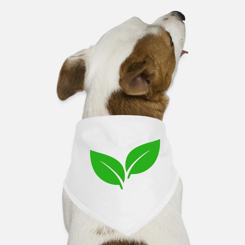 Illustration de feuilles vertes Bandana pour chien