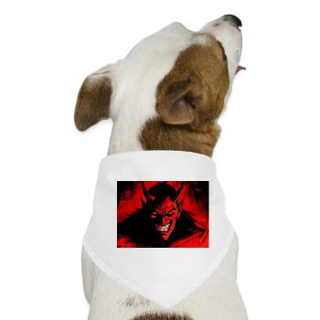 Der Teufel - Hunde-Bandana - Weiß - Vorne