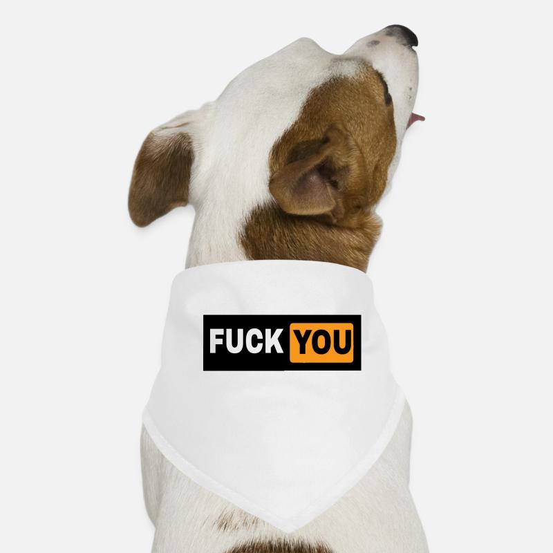Fuck You dans la conception de Bandana pour chien