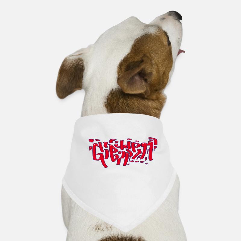 Grafitti de coulée Bandana pour chien