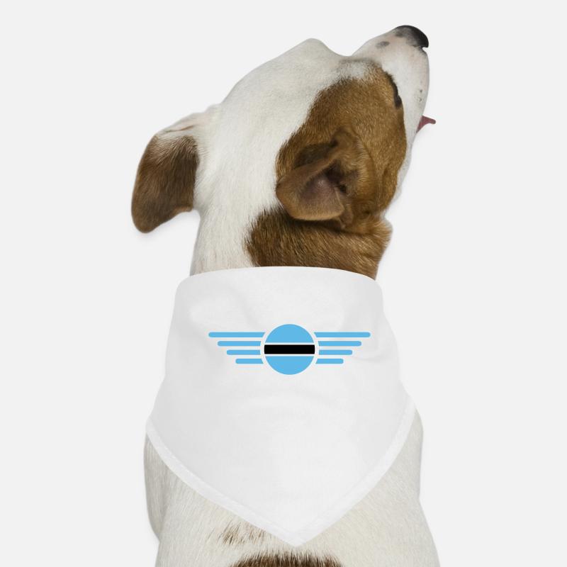 J’aime le Botswana, T-shirt design de style élégance Bandana pour chien
