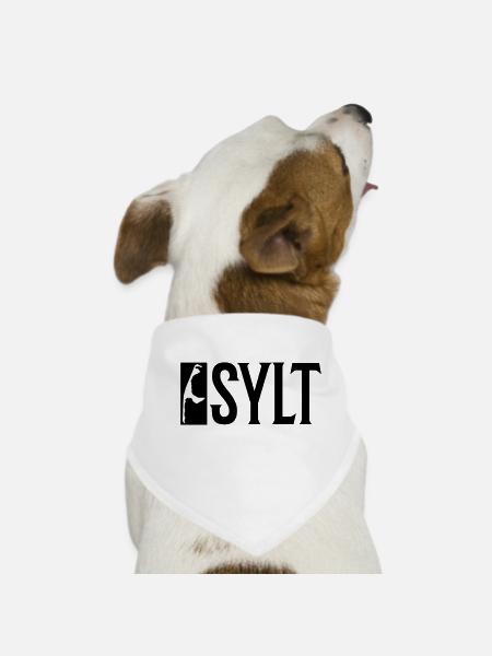 Sylt Urlaub - Hunde-Bandana - Weiß