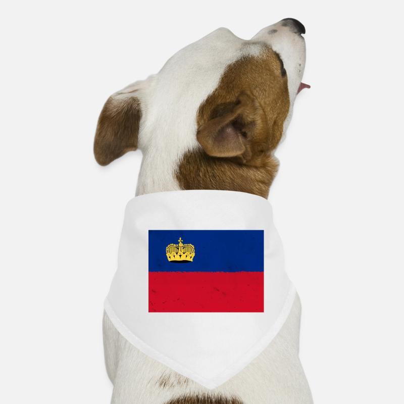 Drapeau du Liechtenstein Bandana pour chien