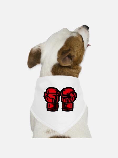 Symbole des gants de boxe Boxe - Bandana pour chien - blanc - Devant