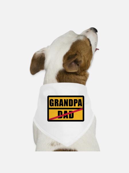 Dad - Grandpa - Bandana pour chien - blanc - Devant