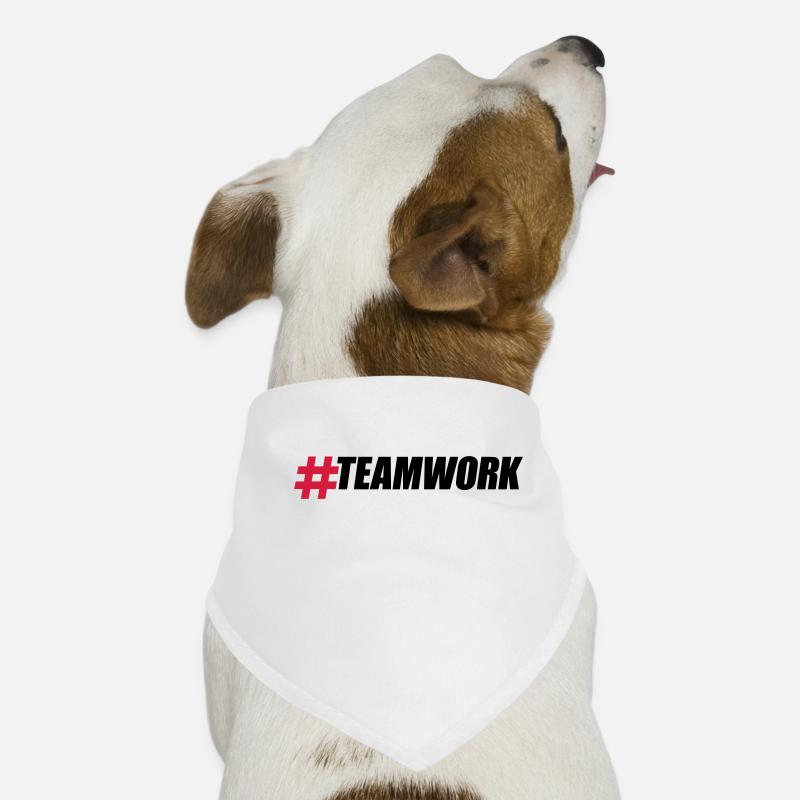 Hashtag Teamwork Logo Design Crew Friends Group B Dog Bandana