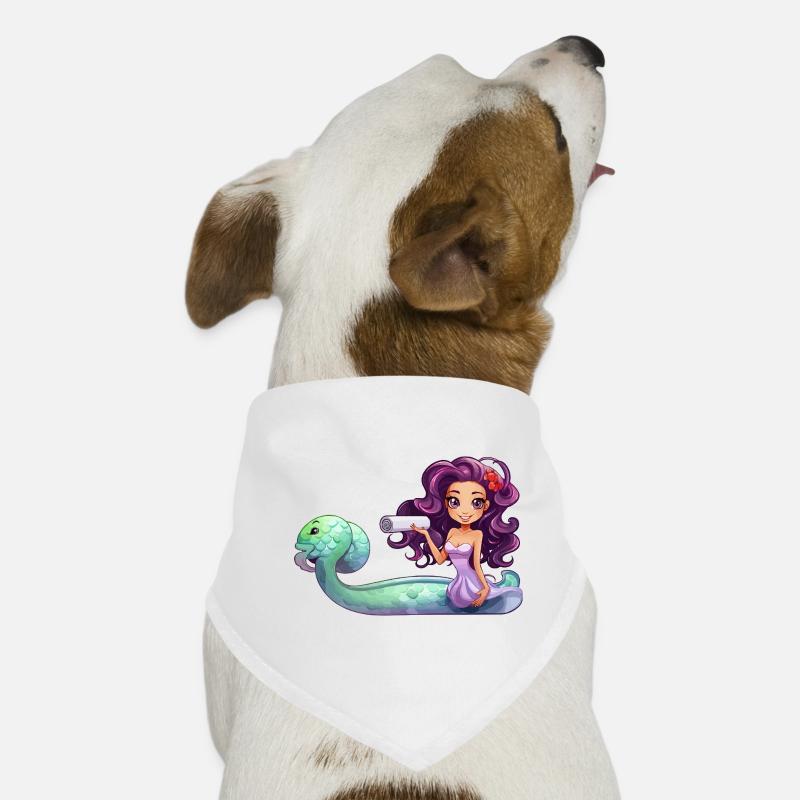 Sorcière sous-marine avec un rôle Bandana pour chien