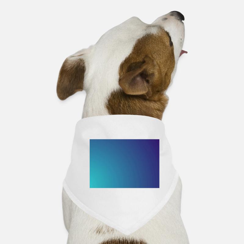 Kreisender Cyan-Violett Gradient Hunde-Bandana