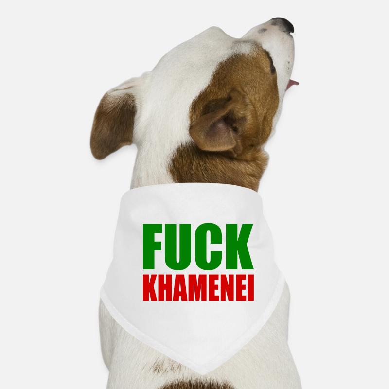 Fuck khamenei Chamenei - iran Hunde-Bandana