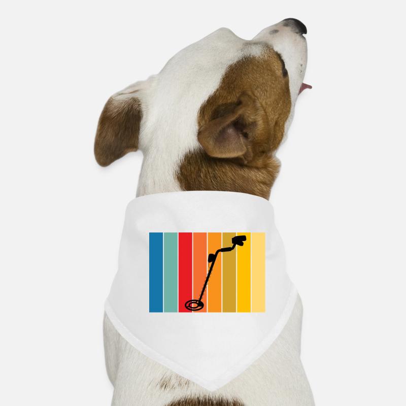 Vintage_Sondeln_T-shirt_Design - Hunde-Bandana - Weiß