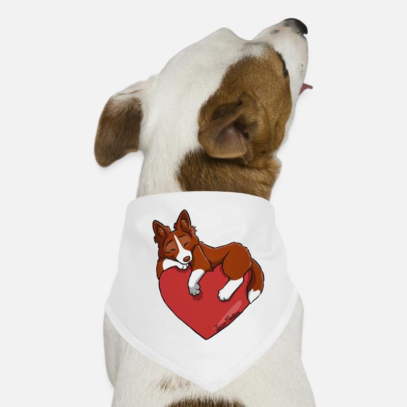Border Collie Red Dog Bandana